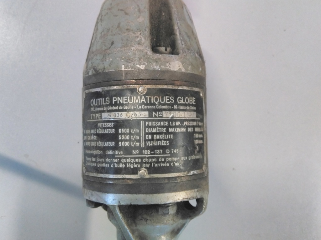 Meuleuse pneumatique gros débit