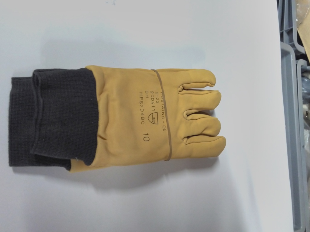 Gants cuir fourrés