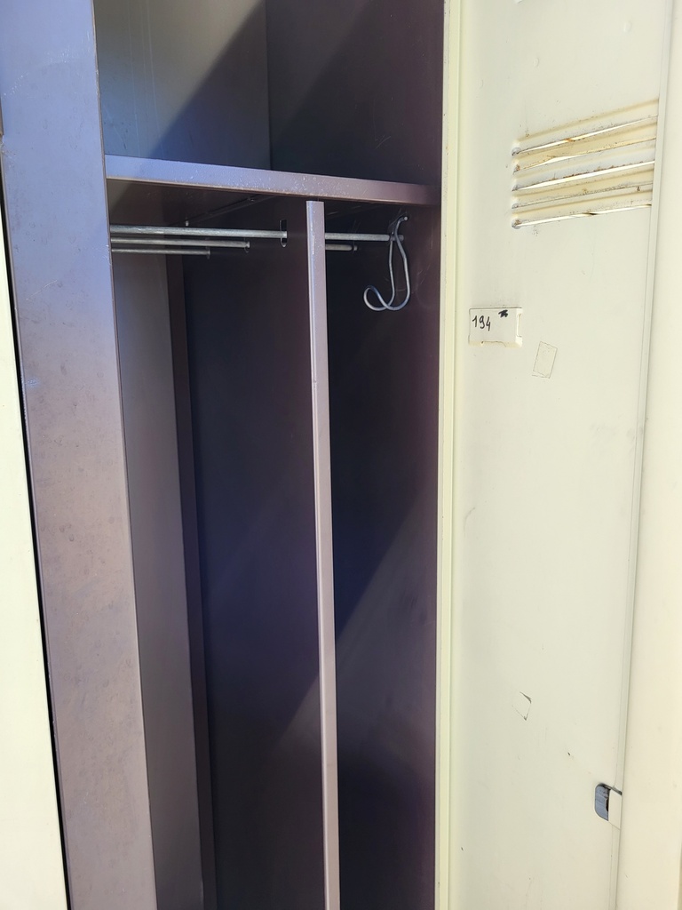 Vestiaire 3 portes marron/beige