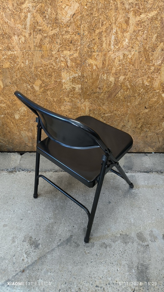 Paire de chaise métal pliantes