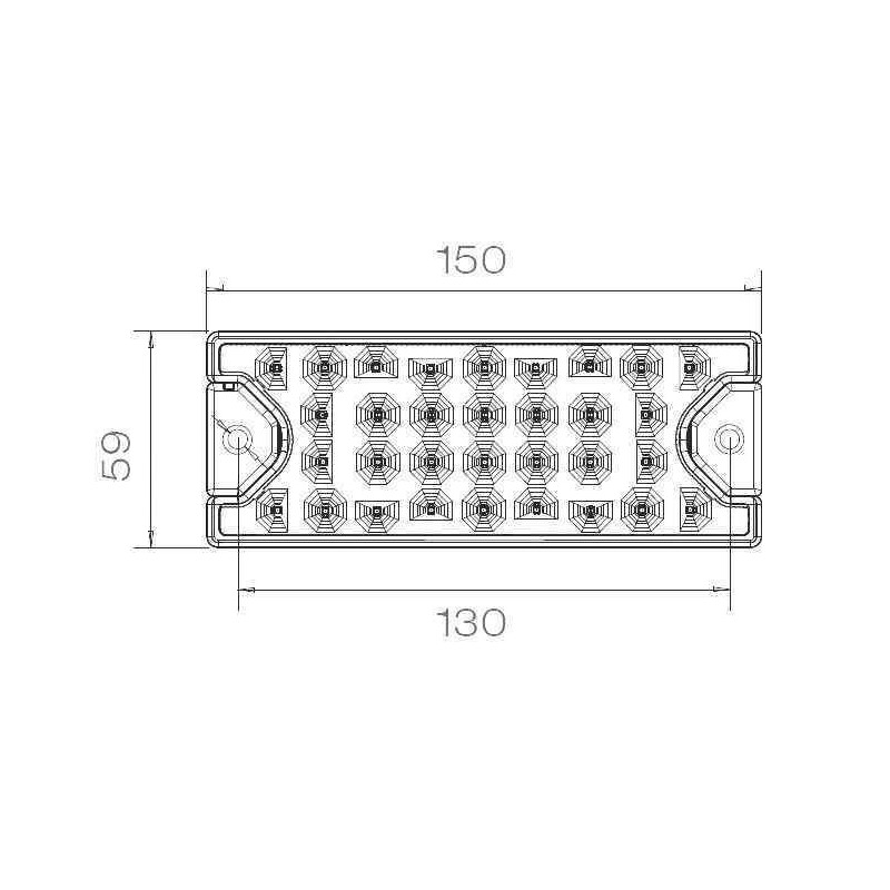 Feu arrière remorque Led