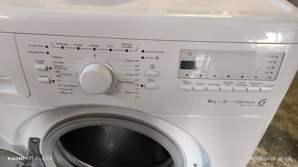 Lave linge  Wirlpool AWD2829