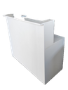 Banque d'accueil + bureau blanc