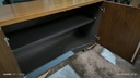 Armoire bois basse 2 portes