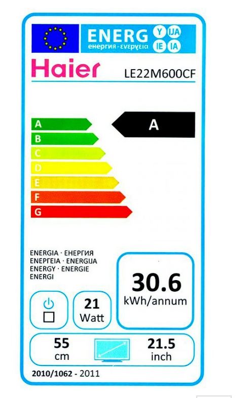 Télé HAIER LE22M600CF LCD + support