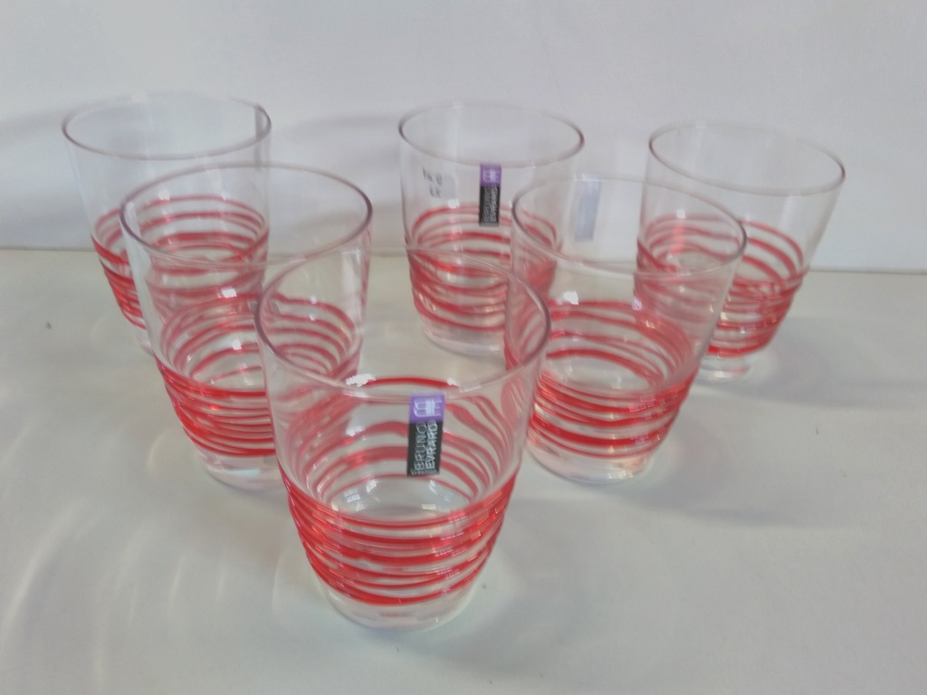 Lot de 6 verres jus de fruits 40cl