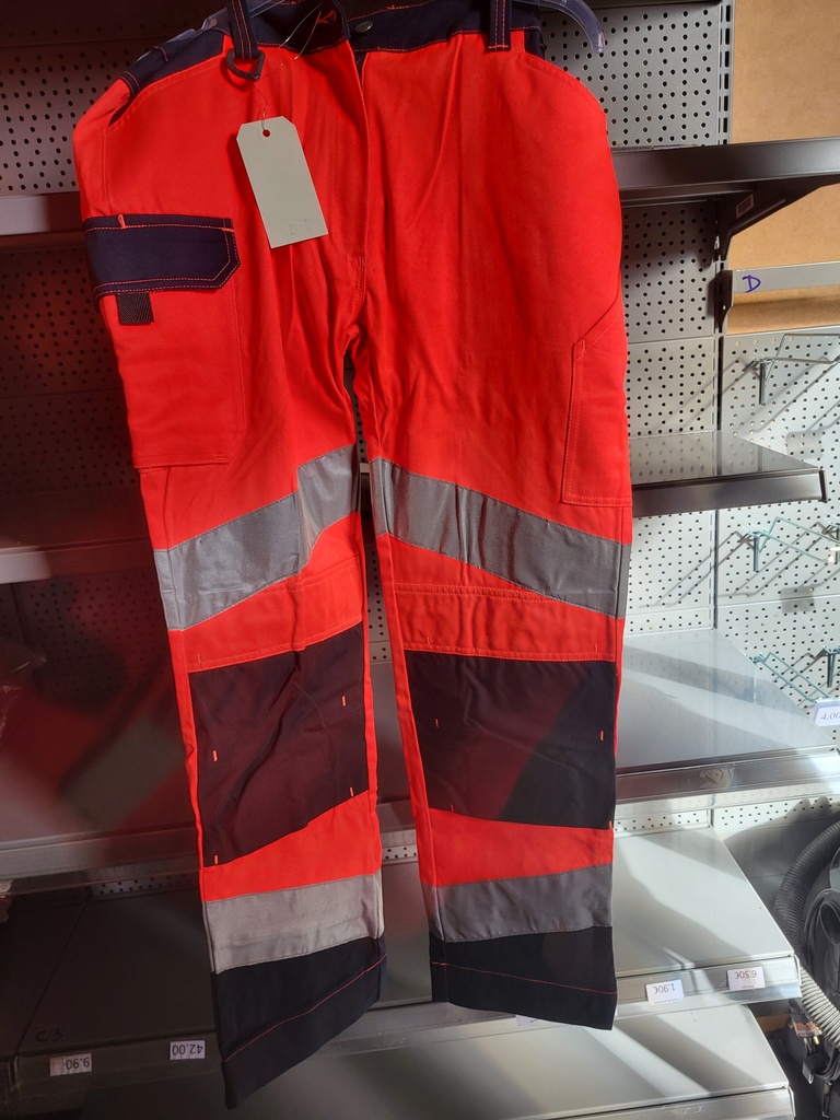 Pantalon fluo orange Cépovett 42