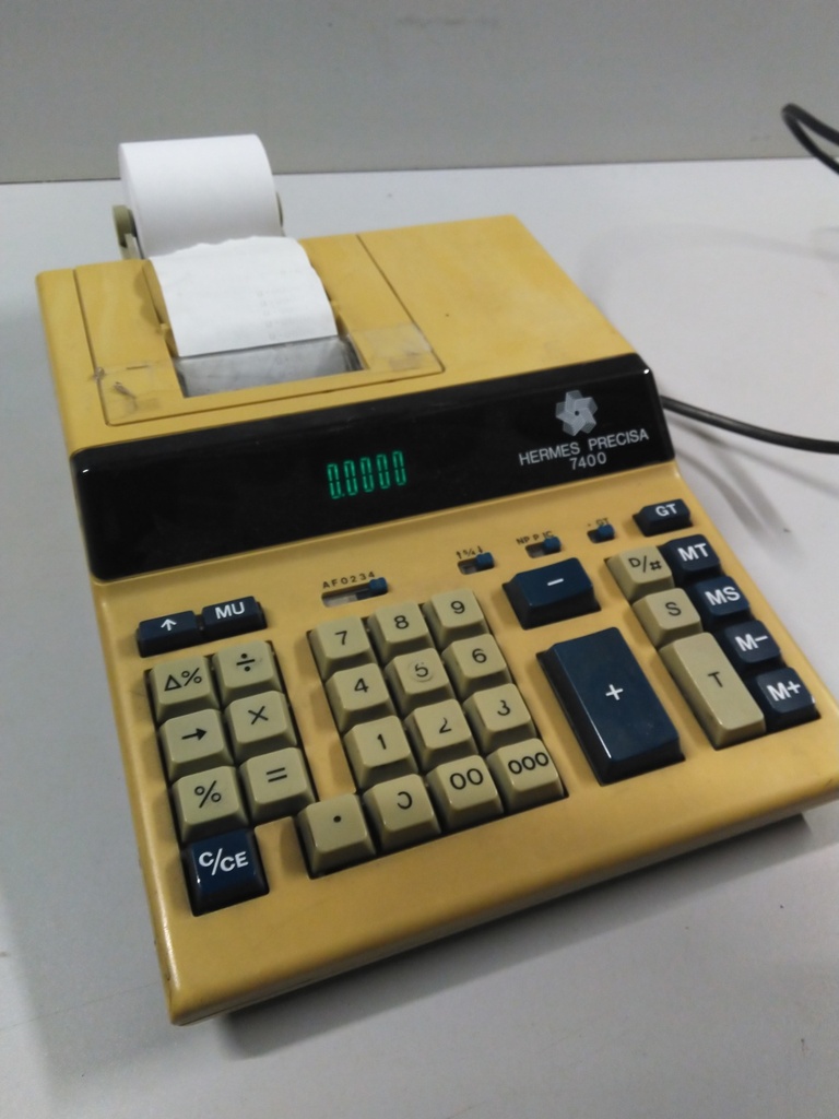 Calculatrice imprimante Hermes Précisa vintage