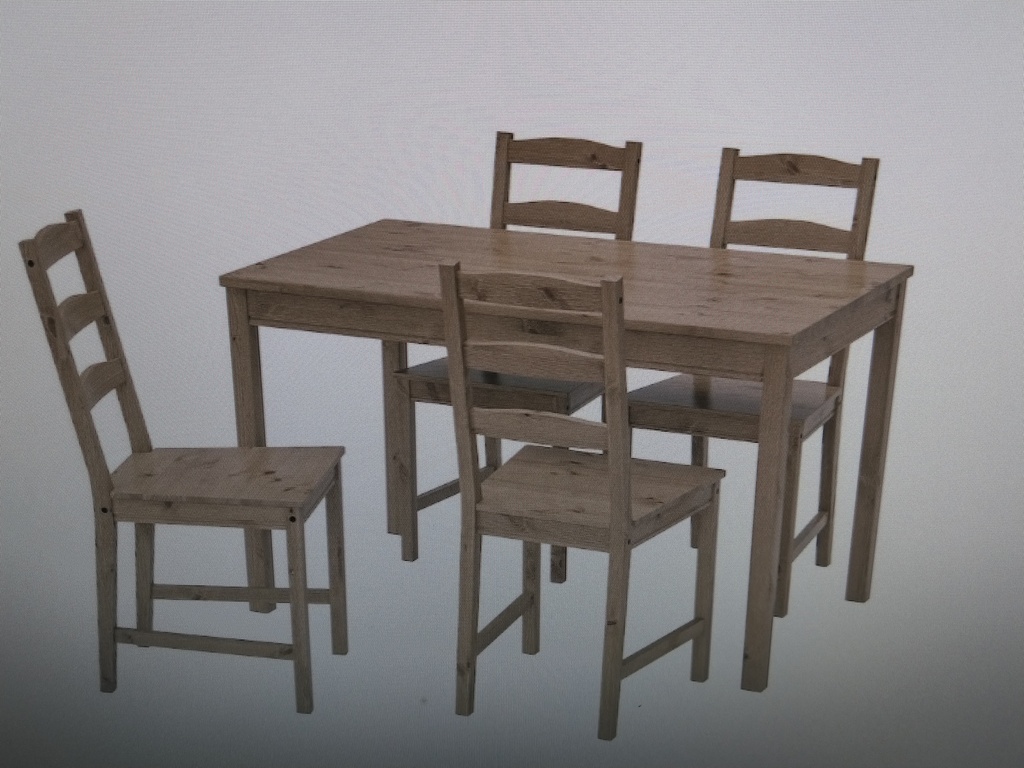 Table Ikéa Jokkmokk + 2 chaises