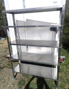 Etagère inox 120x40x175cm (lxpxh)