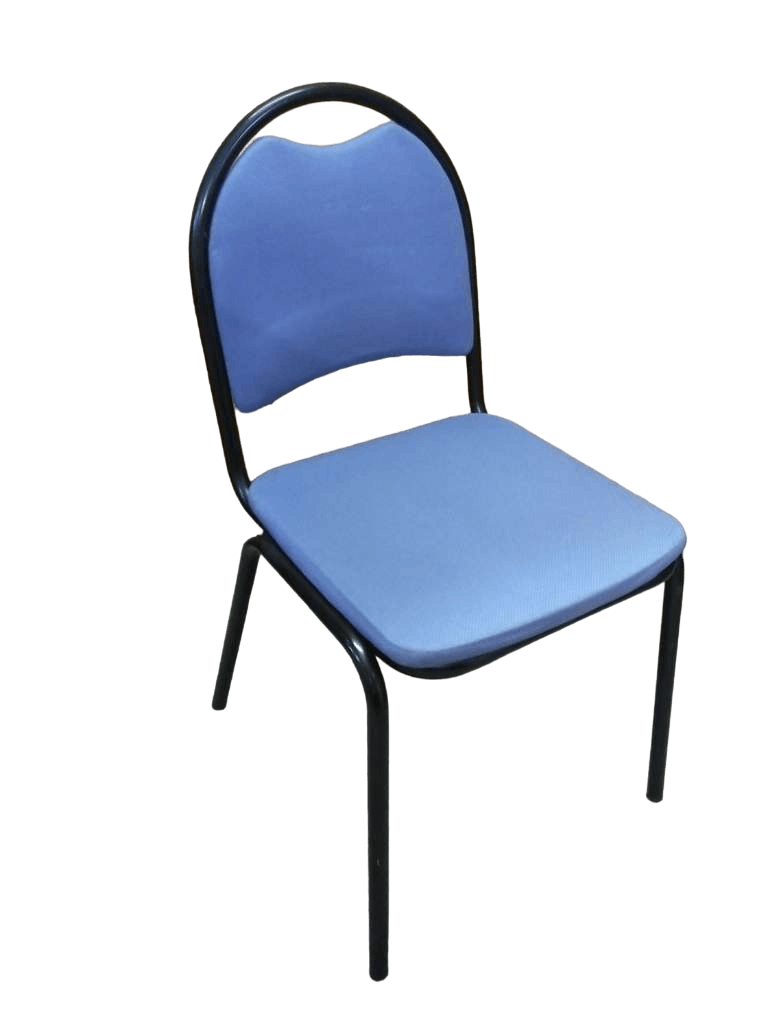 Chaise de réunion bleue