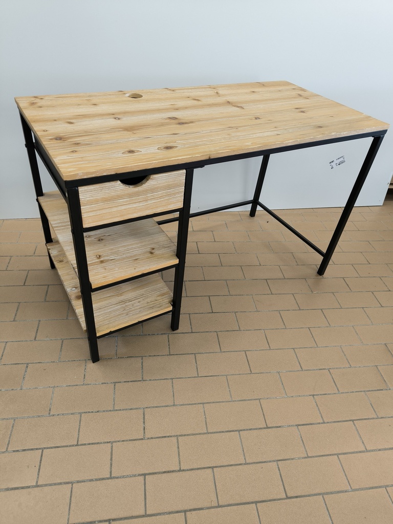 Bureau droit 42 1 tiroir