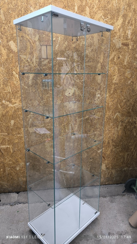 Vitrine 2 portes 60x40x180cm