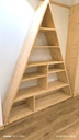Etagère triangle en pin massif