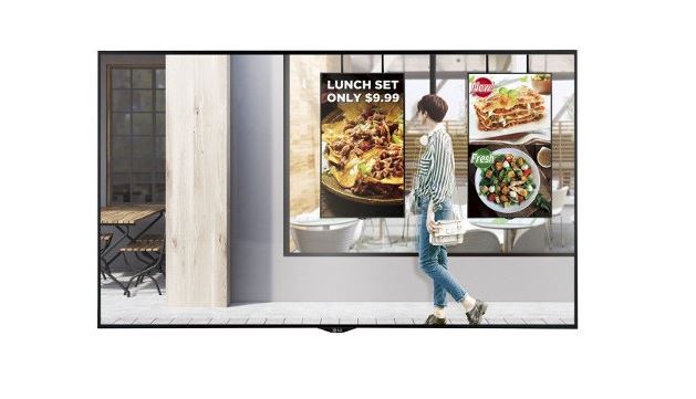 Écran Vitrine haute luminosité 55' LG