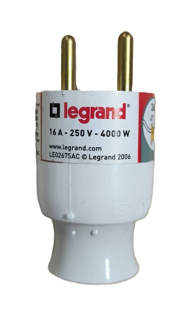 Fiche male 220v Legrand