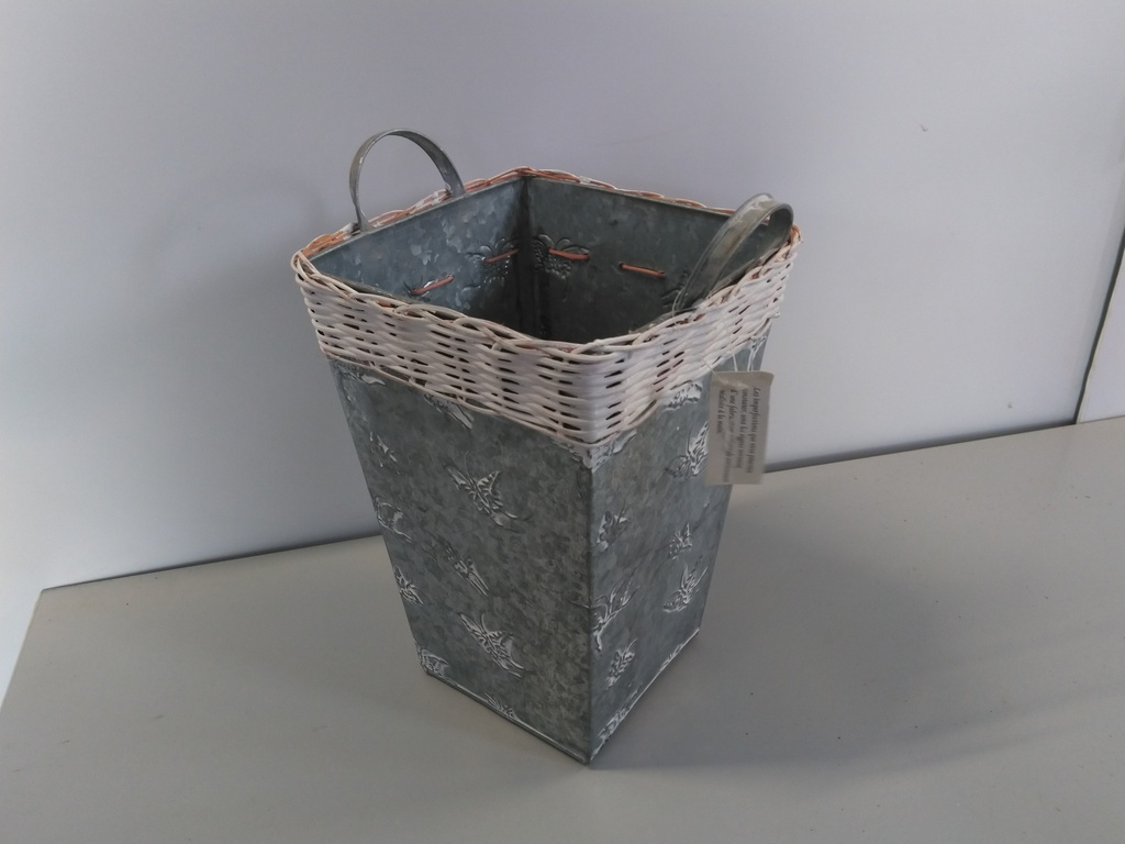 Récipient zinc déco