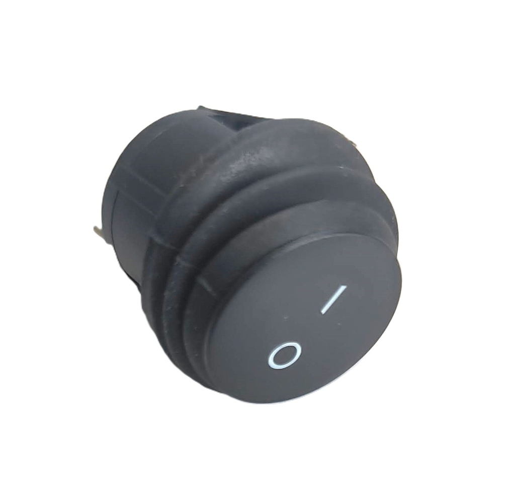 Interrupteur on/off rond noir