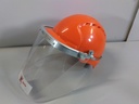 [Z3R3C5] Casque protection orange avec visière