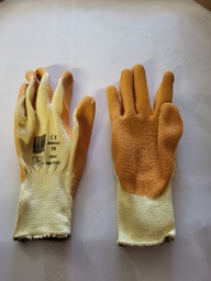 [R2i3] Gants orange tissu T10 et T8
