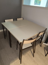 [Z3R1E2] Table beige collectivité 120x60x74