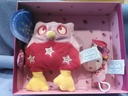 Doudou hibou + attache sucette