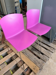 [Z4] Paire de chaises design rose